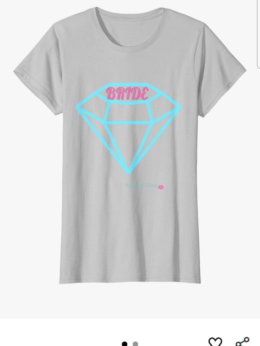 Bride Diamond Graphic Tee - Light Gray